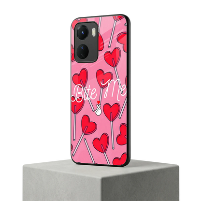 Bite Me vivo y16 mobile cover | shockproof glass phone case