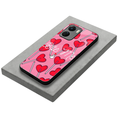 Bite Me stylish phone case for vivo y16 | glossy glass and slim fit