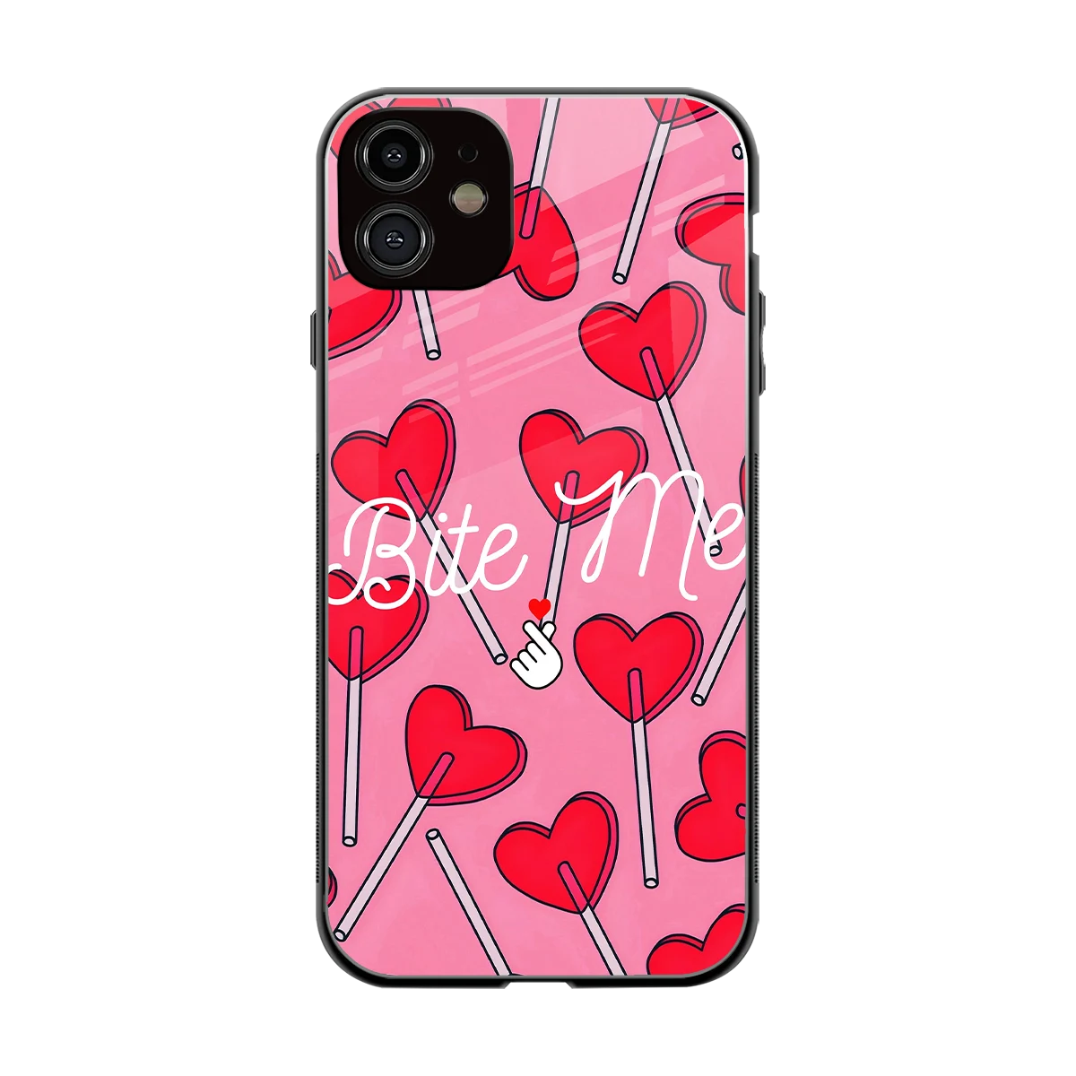 Bite Me back phone cover | glass case for iphone 12