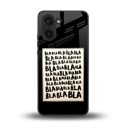 Bla Bla back phone cover | glass case for oneplus nord ce5 5g
