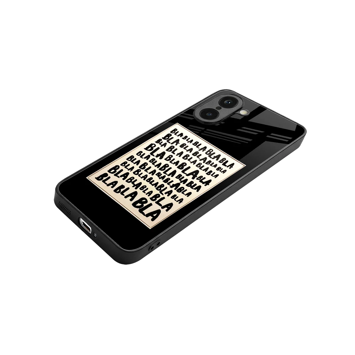 Bla Bla stylish phone case for oneplus nord ce5 5g | glossy glass and slim fit