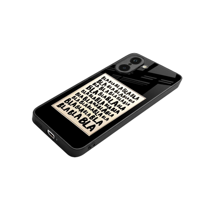Bla Bla stylish phone case for oneplus nord ce5 5g | glossy glass and slim fit