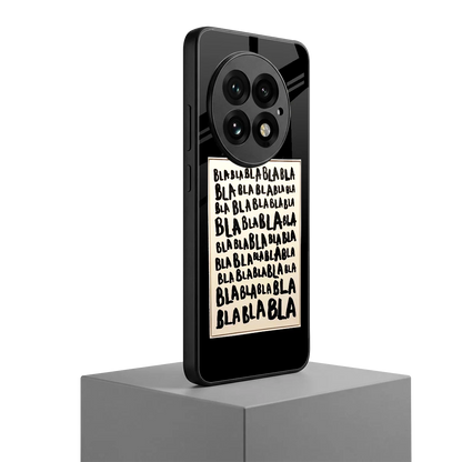 Bla Bla oneplus 13 mobile cover | shockproof glass phone case