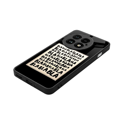 Bla Bla stylish phone case for oneplus 13 | glossy glass and slim fit