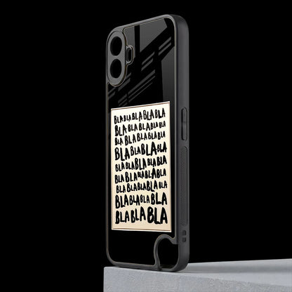 Bla Bla cmf nothing phone 1 mobile cover | shockproof glass phone case