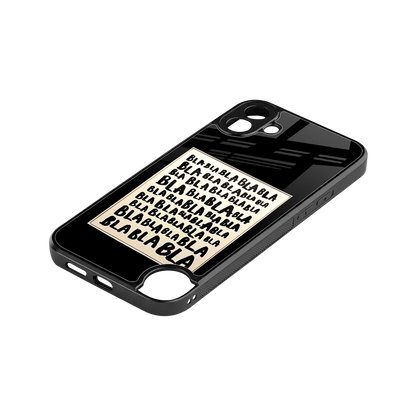 Bla Bla stylish phone case for cmf nothing phone 1 | glossy glass and slim fit