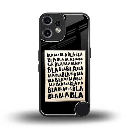 Bla Bla back phone cover | glass case for cmf nothing phone 2 pro