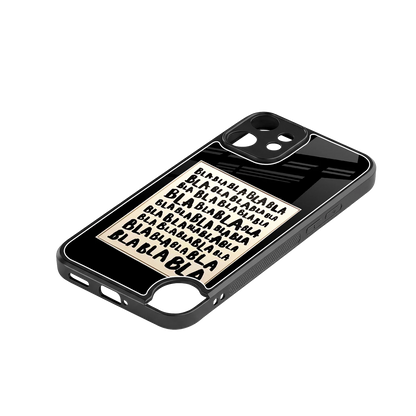 Bla Bla stylish phone case for cmf nothing phone 2 pro | glossy glass and slim fit