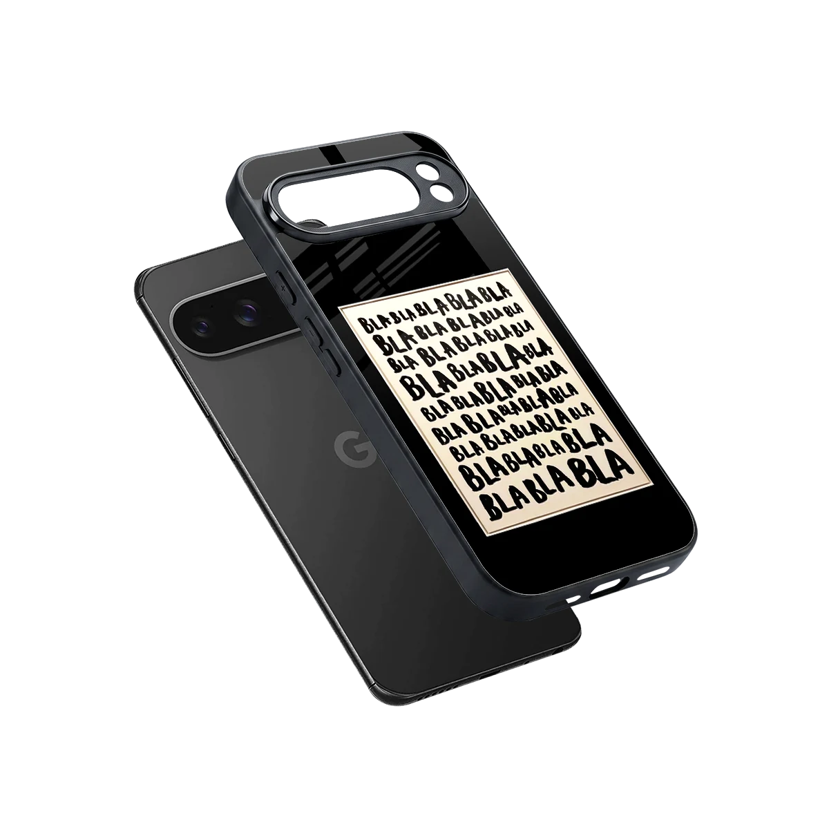 Bla Bla sleek google pixel 10 pro xl cover with tempered glass back and TPU edges