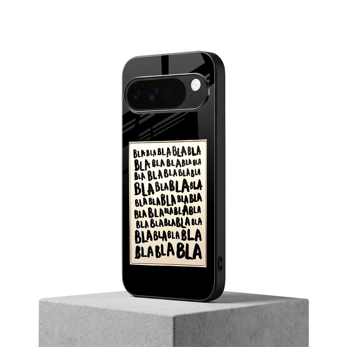 Bla Bla google pixel 10 pro xl mobile cover | shockproof glass phone case