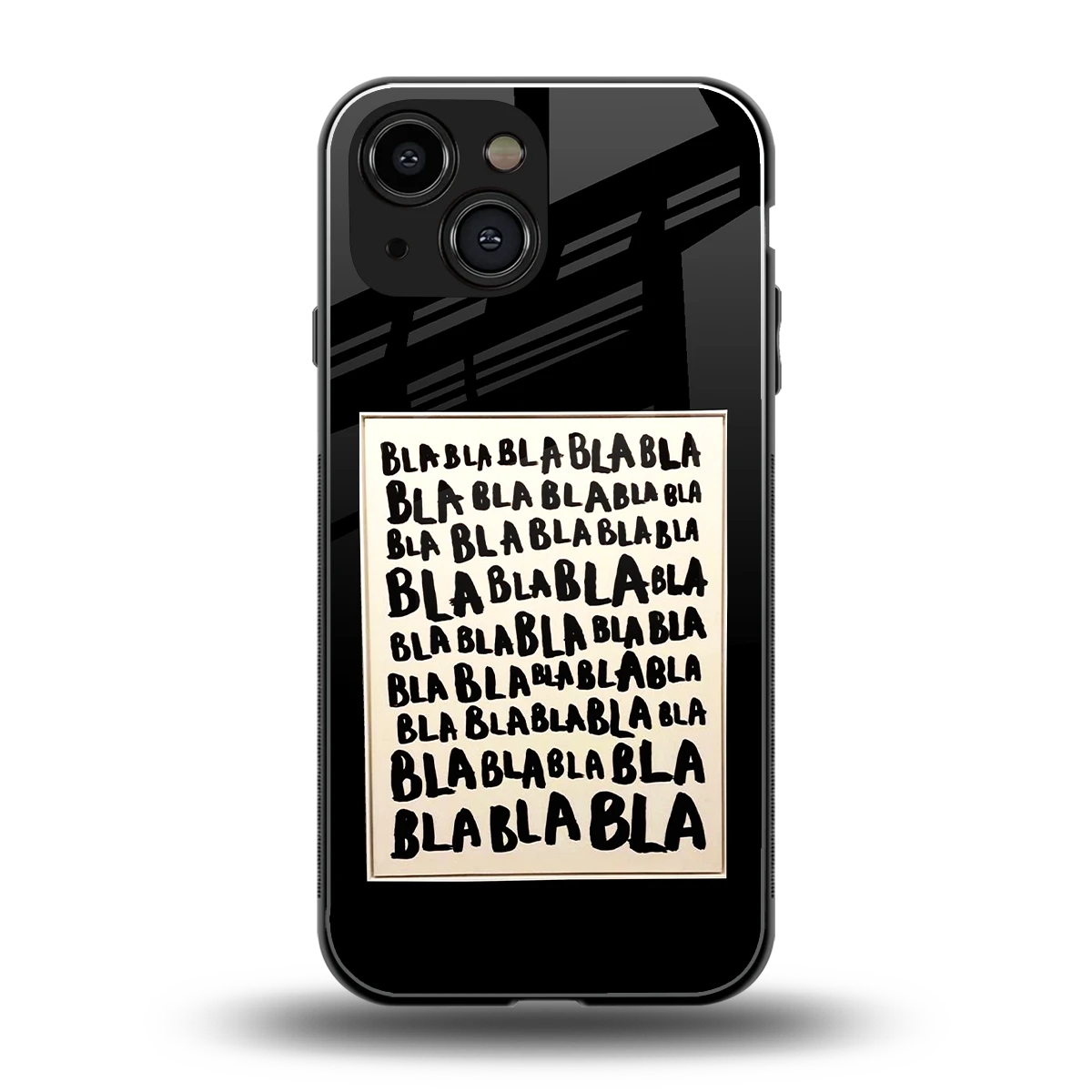 Bla Bla back phone cover | glass case for iphone 13 mini