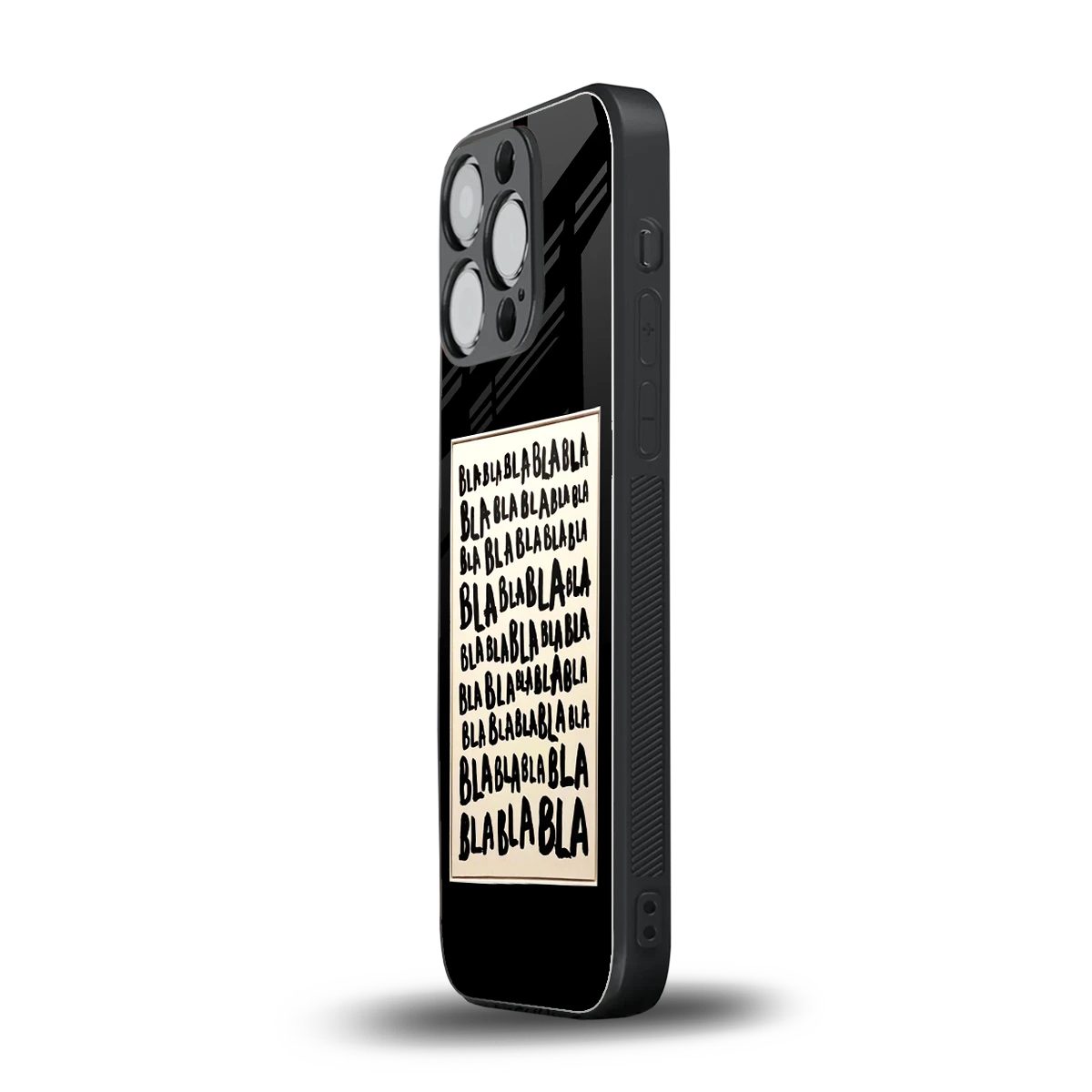 Bla Bla iphone 13 pro mobile cover | shockproof glass phone case