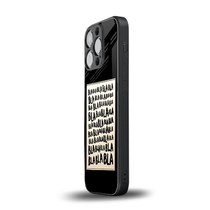 Bla Bla iphone 12 pro mobile cover | shockproof glass phone case
