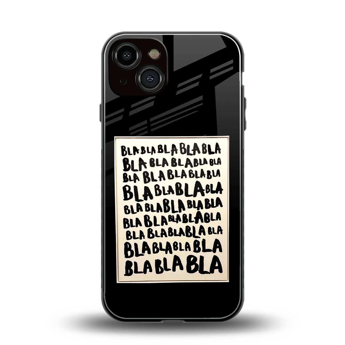 Bla Bla back phone cover | glass case for iphone 14