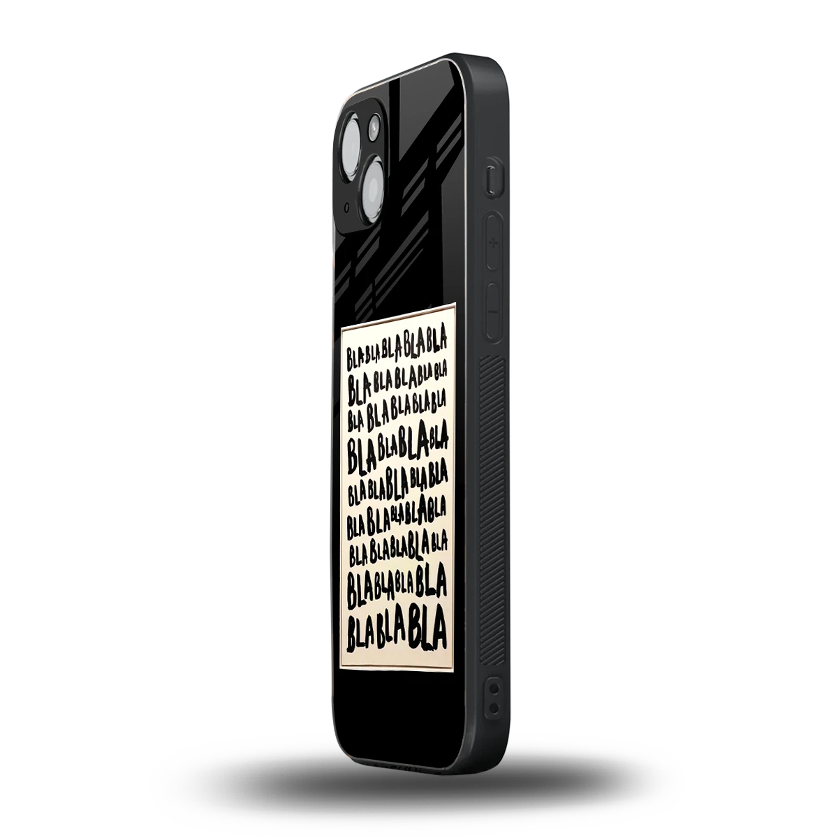 Bla Bla iphone 13 mobile cover | shockproof glass phone case