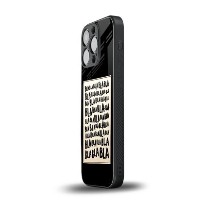 Bla Bla iphone 16 pro mobile cover | shockproof glass phone case
