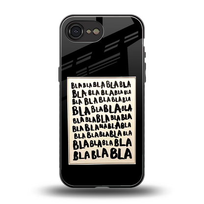 Bla Bla back phone cover | glass case for iphone 16e