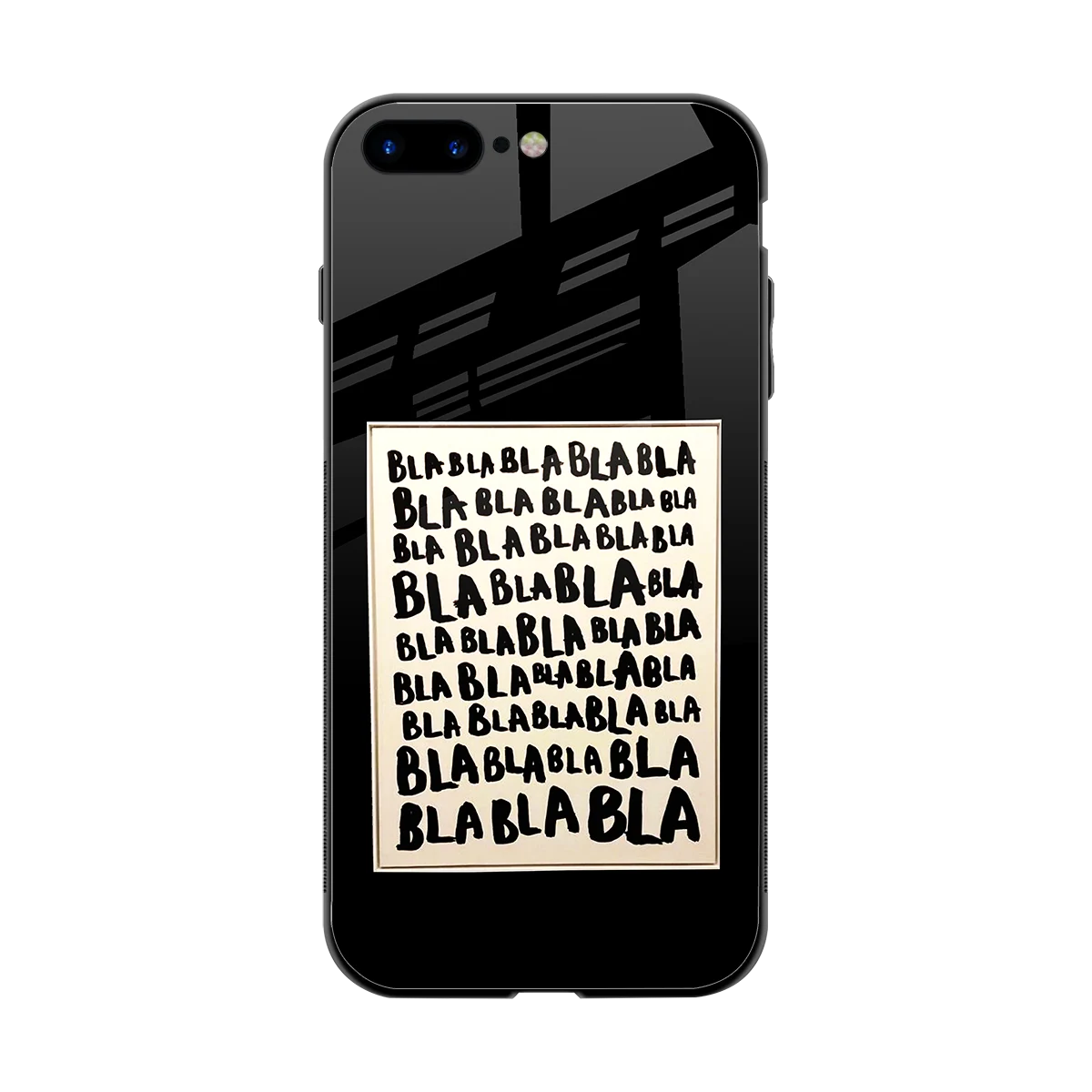 Bla Bla back phone cover | glass case for iphone 7 plus