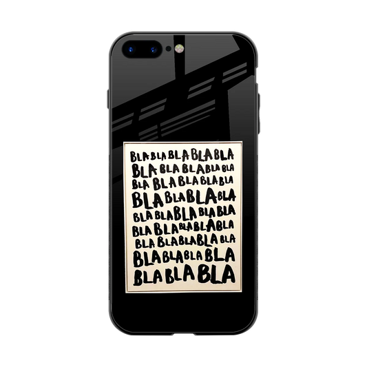 Bla Bla back phone cover | glass case for iphone 7 plus