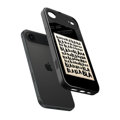 Bla Bla sleek iphone air cover with tempered glass back and TPU edges