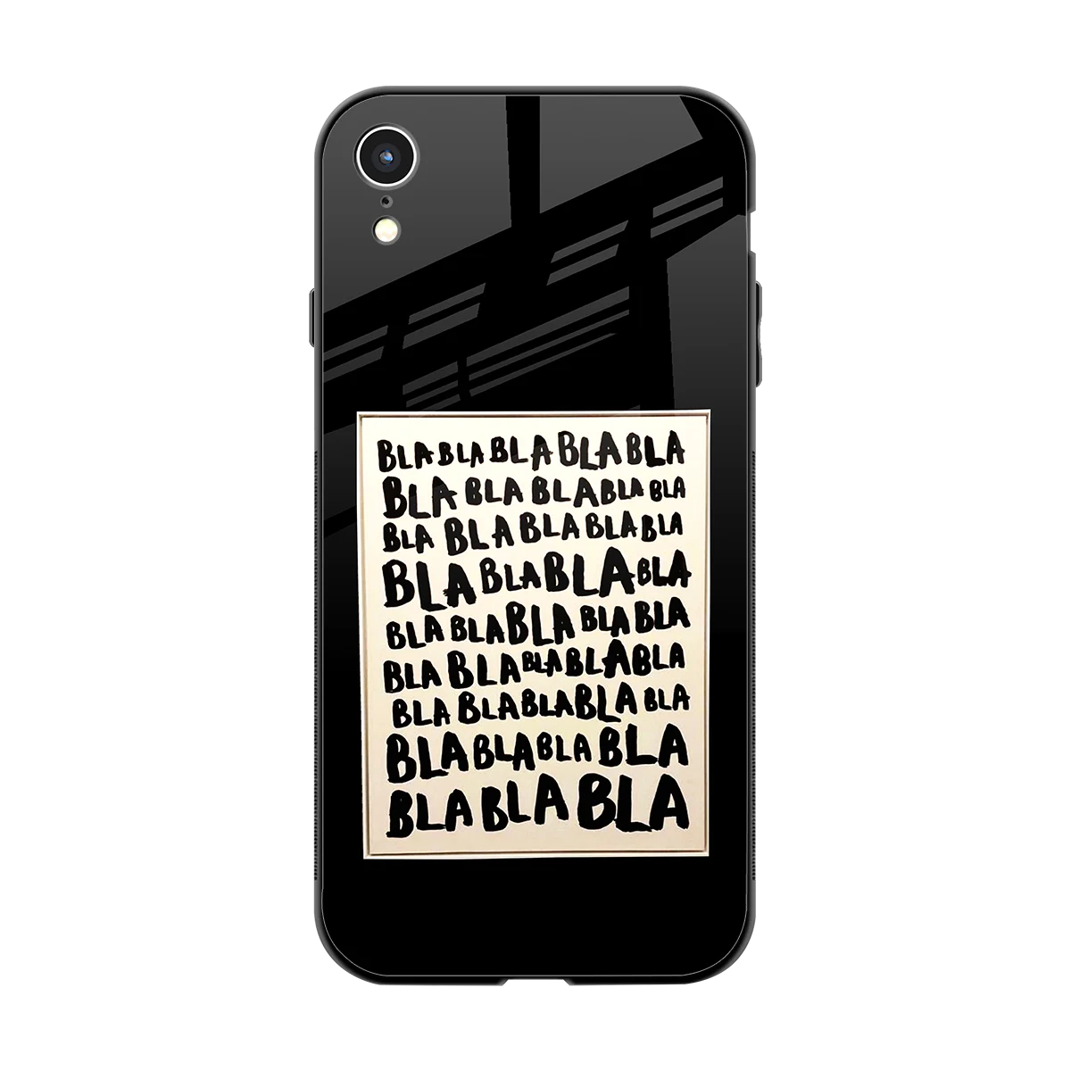 Bla Bla back phone cover | glass case for iphone xr