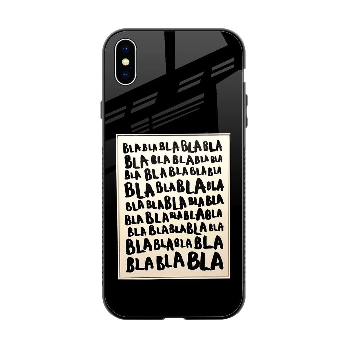 Bla Bla back phone cover | glass case for iphone xs max