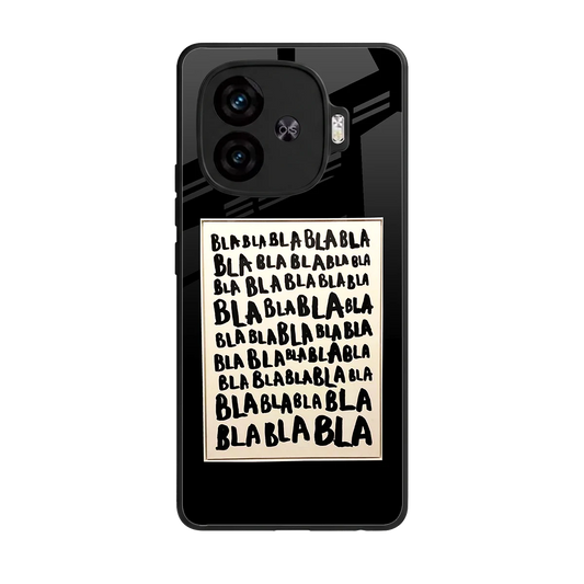 Bla Bla back phone cover | glass case for iqoo neo 10r 5g