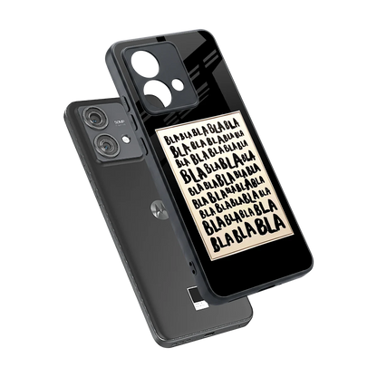 Bla Bla sleek motorola edge 40 neo 5g cover with tempered glass back and TPU edges