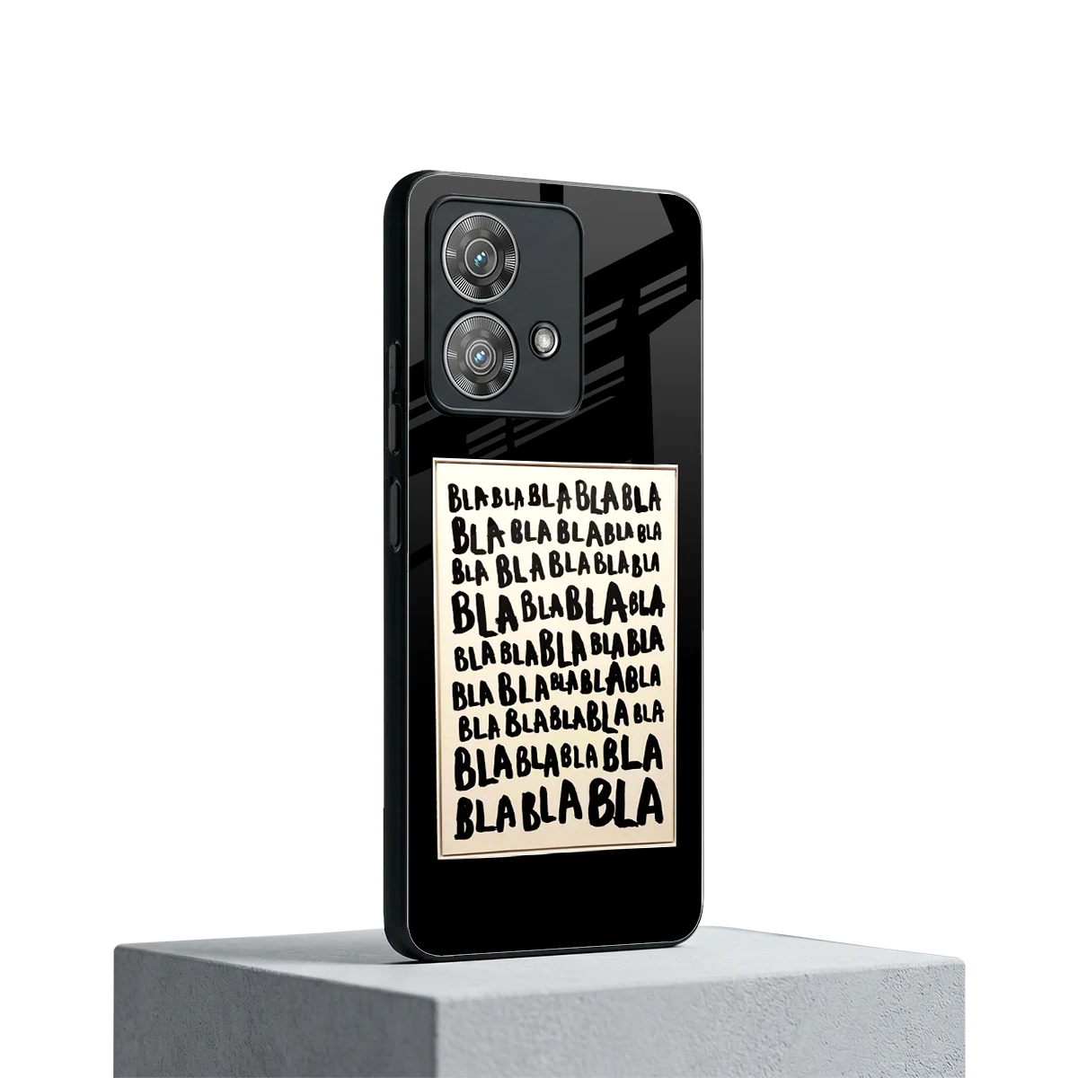 Bla Bla motorola edge 40 neo 5g mobile cover | shockproof glass phone case