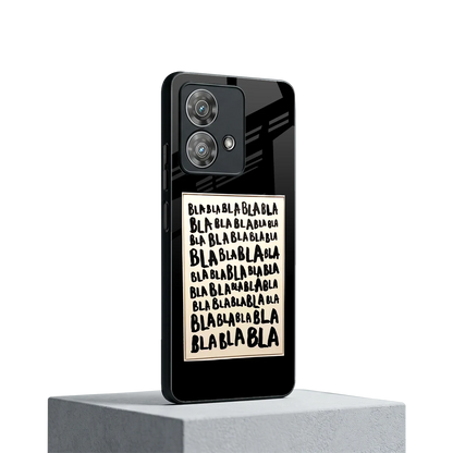 Bla Bla motorola edge 40 neo 5g mobile cover | shockproof glass phone case