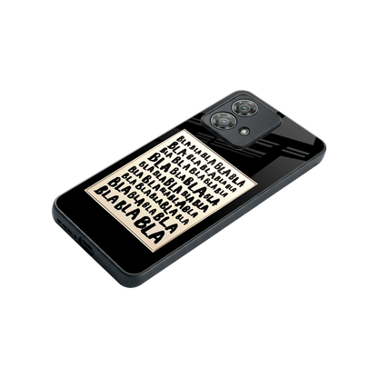Bla Bla stylish phone case for motorola edge 40 neo 5g | glossy glass and slim fit