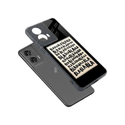 Bla Bla sleek motorola edge 50 fusion cover with tempered glass back and TPU edges
