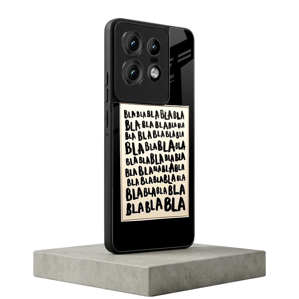 Bla Bla motorola edge 50 pro mobile cover | shockproof glass phone case