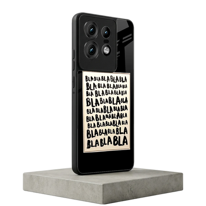 Bla Bla motorola edge 50 pro mobile cover | shockproof glass phone case