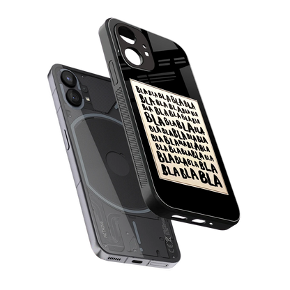 Bla Bla sleek nothing phone 1 cover with tempered glass back and TPU edges