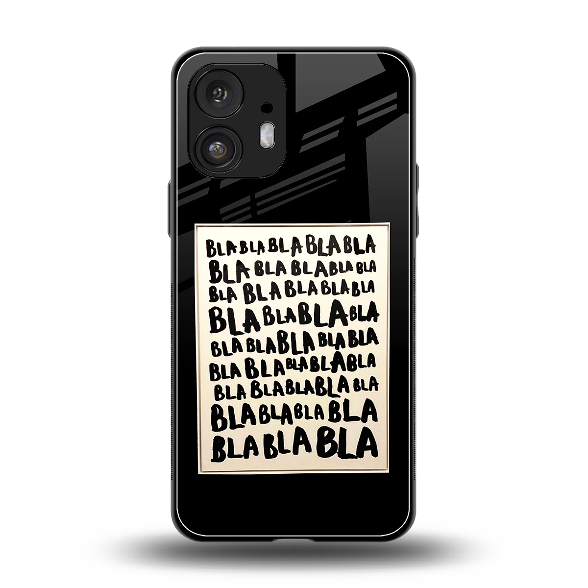 Bla Bla back phone cover | glass case for nothing phone 2