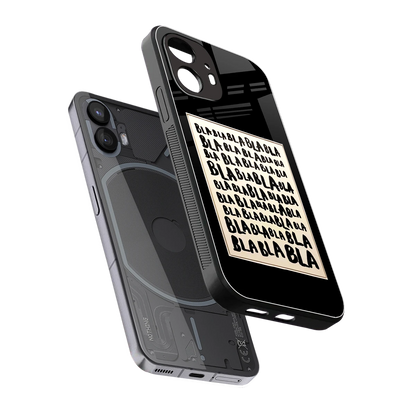 Bla Bla sleek nothing phone 2 cover with tempered glass back and TPU edges