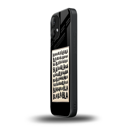 Bla Bla nothing phone 2 mobile cover | shockproof glass phone case