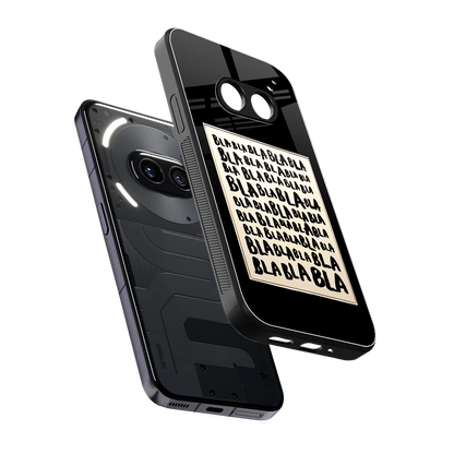 Bla Bla sleek nothing phone 2a cover with tempered glass back and TPU edges