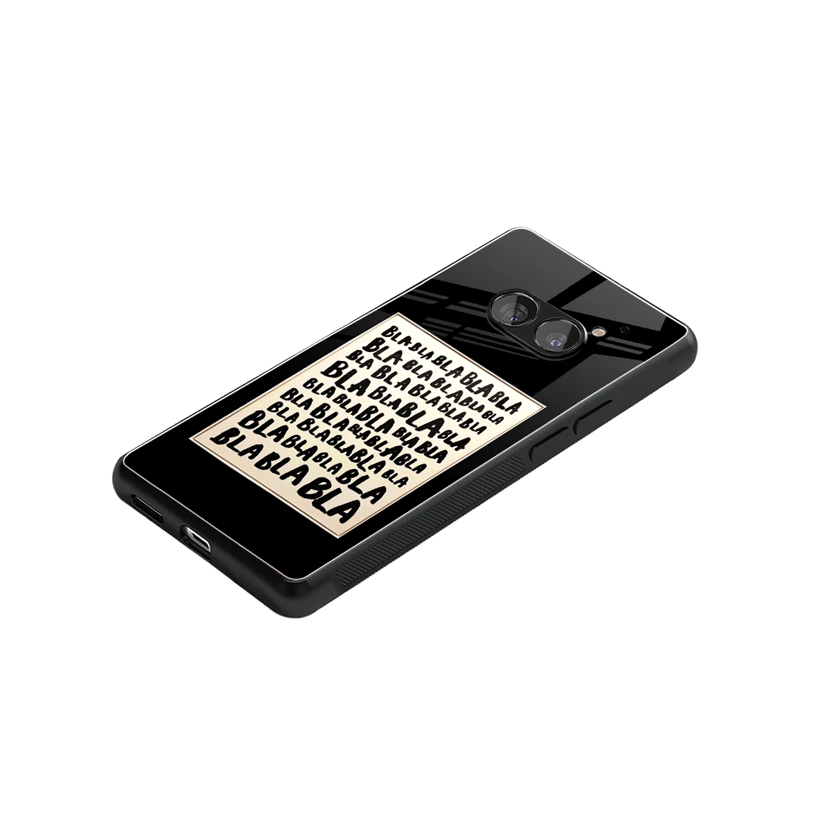 Bla Bla stylish phone case for nothing phone 2a plus | glossy glass and slim fit