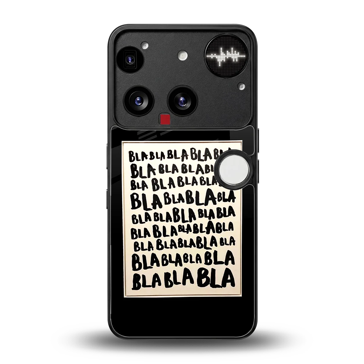 Bla Bla back phone cover | glass case for nothing phone 3