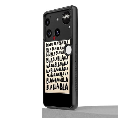 Bla Bla nothing phone 3 mobile cover | shockproof glass phone case
