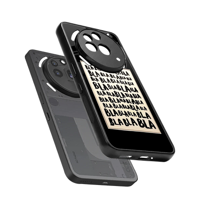 Bla Bla sleek nothing phone 3a pro cover with tempered glass back and TPU edges