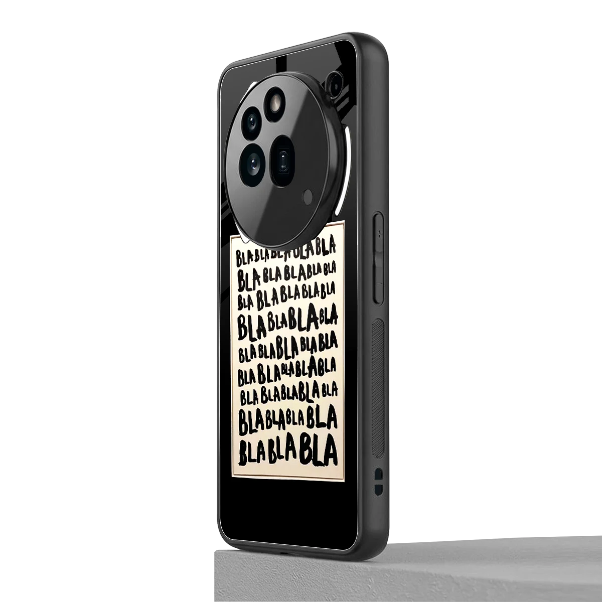Bla Bla nothing phone 3a pro mobile cover | shockproof glass phone case