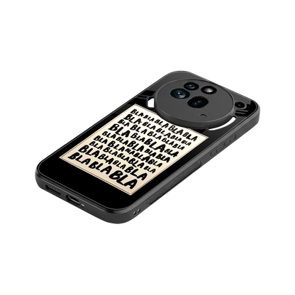 Bla Bla stylish phone case for nothing phone 3a pro | glossy glass and slim fit