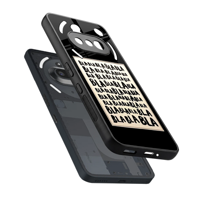 Bla Bla sleek nothing phone 3a cover with tempered glass back and TPU edges