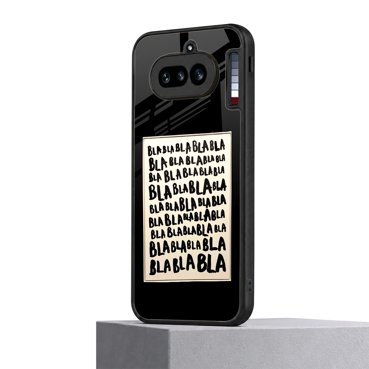 Bla Bla nothing phone 4a mobile cover | shockproof glass phone case