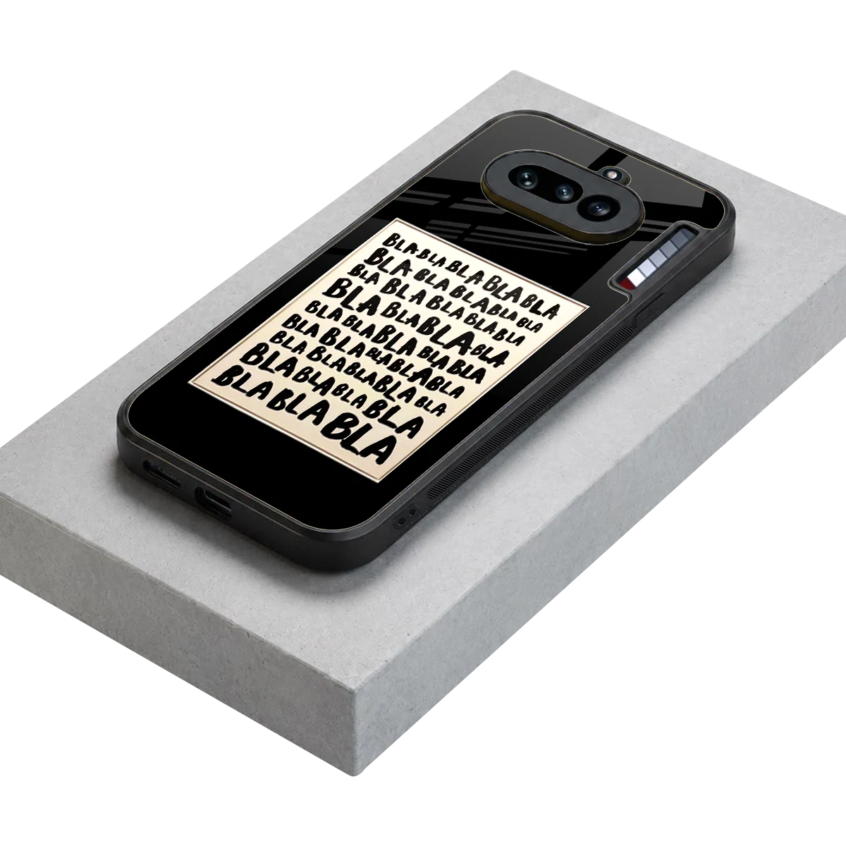 Bla Bla stylish phone case for nothing phone 4a | glossy glass and slim fit
