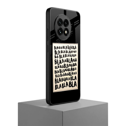 Bla Bla oneplus 13r mobile cover | shockproof glass phone case