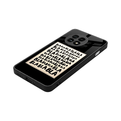 Bla Bla stylish phone case for oneplus 13r | glossy glass and slim fit